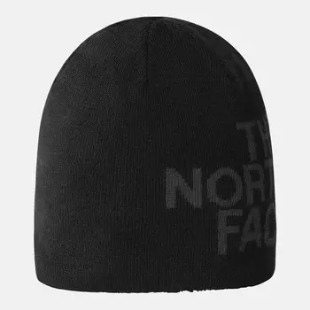 Двусторонняя мужская шапка-бини с баннером The North Face, черный