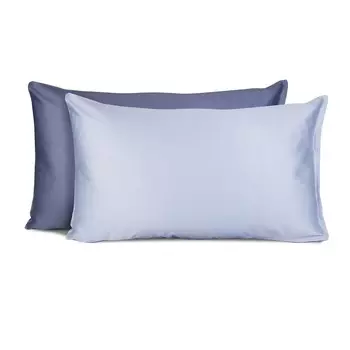 Двусторонняя наволочка из чистого хлопкового атласа - Зеркало Lisola, цвет Valanga/Crepaccio