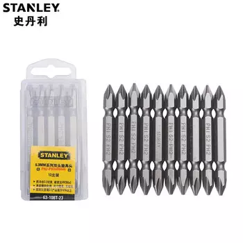 Двусторонняя отвертка Stanley серии 6,3 мм, длина 65 мм. Головка крестовой отвертки Phillips PH2-PH310. Устанавливается только 63-108T-23.