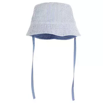 Двусторонняя панама H&M Bucket, голубой/белый