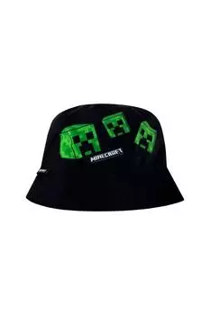 Двусторонняя панама Minecraft, черный