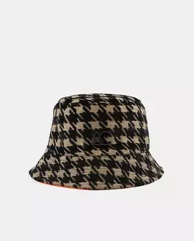 Двусторонняя панама с узором «гусиные лапки» Lola Casademunt, мультиколор