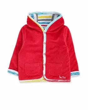 Двусторонняя парка для мальчика с капюшоном Tuc tuc, красный
