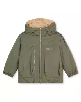 Двусторонняя парка с капюшоном и застежкой-молнией Marc Jacobs, зеленый