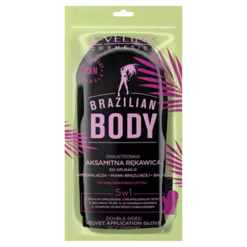 Двусторонняя перчатка-автозагар Eveline Cosmetics Brazilian Body, 1 шт.