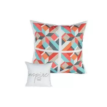 Двусторонняя подушка Primaster Boho 45 х 45 см, бело-красочный