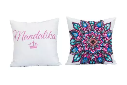 Двусторонняя подушка Primaster Мандалика 45 х 45 см