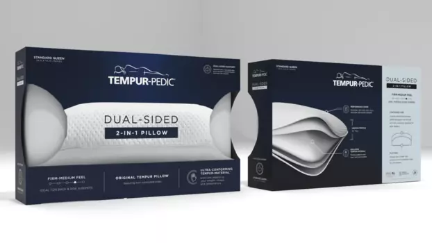 Двусторонняя подушка с эффектом памяти Tempur, белый