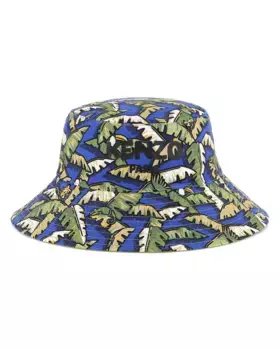 Двусторонняя шапка из 100% хлопка Kenzo Kids, синий