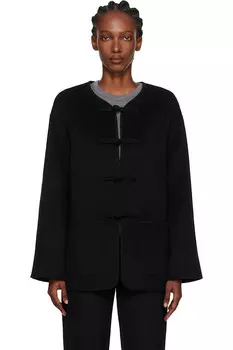 Двусторонняя шерстяная куртка Rhe, черный