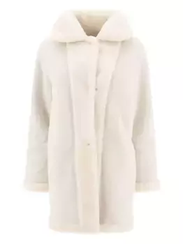 Двусторонняя шуба из овчины B&W, нейтральный