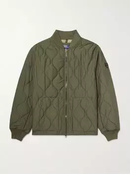 Двусторонняя стеганая куртка-бомбер из ракушки POLO RALPH LAUREN, зеленый