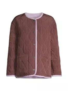 Двусторонняя стеганая куртка Jane Post, сиреневый