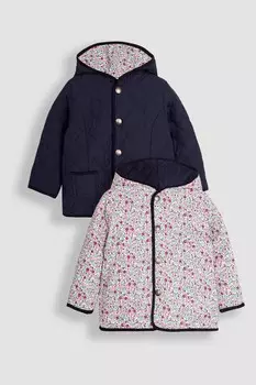 Двусторонняя стеганая куртка Jojo Maman Bb, синий