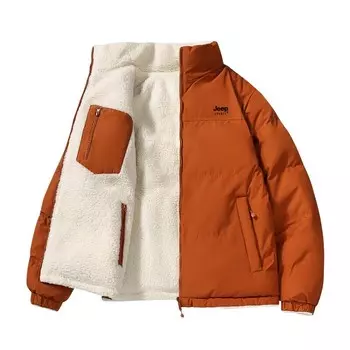 Двусторонняя стеганая куртка унисекс Jeep Spirit, оранжевый