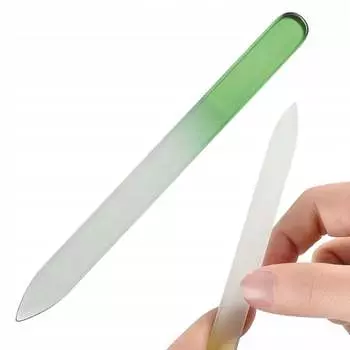 Двусторонняя стеклянная пилочка для маникюра 14 см VERK GROUP