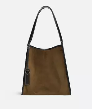 Двусторонняя сумка Corriere Bottega Veneta, натуральный/черный/горчичный