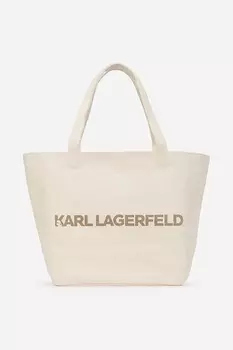 Двусторонняя сумка Karl Lagerfeld, бежевый
