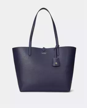 Двусторонняя сумка-тоут Lauren Ralph Lauren, темно-синий