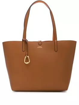 Двусторонняя сумка-тоут с логотипом Lauren Ralph Lauren, коричневый