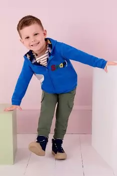 Двусторонняя толстовка с аппликацией Jojo Maman Bb, синий