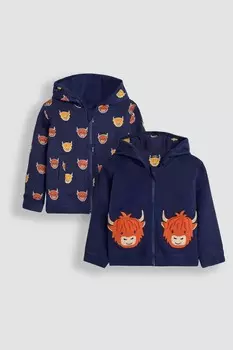 Двусторонняя толстовка с аппликацией Jojo Maman Bb, синий