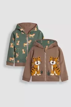 Двусторонняя толстовка с аппликацией Jojo Maman Bb, коричневый