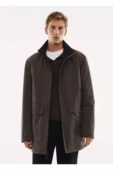 Двусторонняя водонепроницаемая стеганая парка Mango, серый