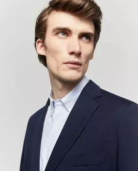 Двусторонняя вязаная мужская куртка Emidio Tucci, темно-синий