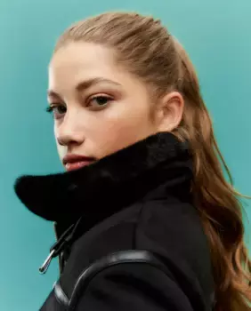 Двусторонняя замшевая женская куртка Green Coast, черный