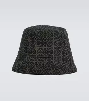 Двусторонняя жаккардовая панама Anagram Loewe, черный