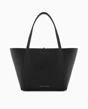 Двусторонняя женская сумка-шоппер Armani Exchange, черный