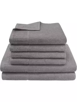 Dyckhoff Bridge антрацит 4 полотенца для рук 50 x 100 см, 2 полотенца для душа 70 x 140 см, серый