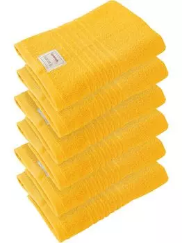 Dyckhoff махровая махровая серия Nature янтарь 6 полотенец 50 x 100 см, желтый