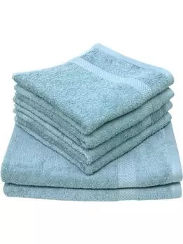 Dyckhoff махровая махровая серия Planet jade 4 полотенца для рук 50 х 100 см, 2 полотенца для душа 70 х 140 см, зеленый