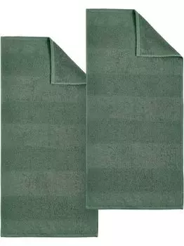 Dyckhoff махровая махровая серия попкорн ель 2 полотенца 50 x 100 см, зеленый