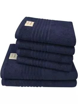 Dyckhoff Nature Marine 4 полотенца для рук 50 x 100 см, 2 полотенца для душа 70 x 140 см, синий