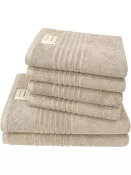 Dyckhoff Naturestone 4 полотенца для рук 50 x 100 см, 2 полотенца для душа 70 x 140 см, серый