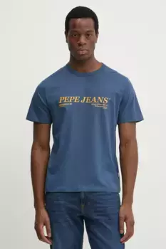 DYLAN TEE хлопковая футболка Pepe Jeans, синий