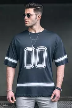 Дымчатая мужская футболка 4974 MADMEXT