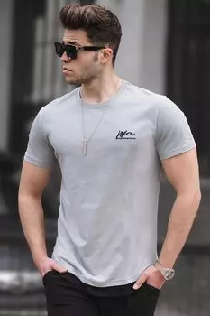 Дымчатая мужская футболка 4980 MADMEXT