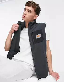 Дымчато-серый флисовый жилет Nike