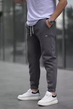 Дымчатые спортивные брюки Basic Elastic 6524 MADMEXT