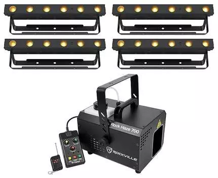Дымогенератор Chauvet (4) Ezlink Strip Q6 BT+ROCKHAZE 700