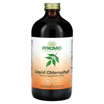 Dynamic Health, жидкий хлорофилл, со вкусом натуральной мяты, 473 мл (16 жидк. унций)