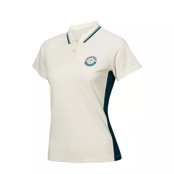 Дышащая быстросохнущая женская бадминтонная майка Kawasaki, Preppy White