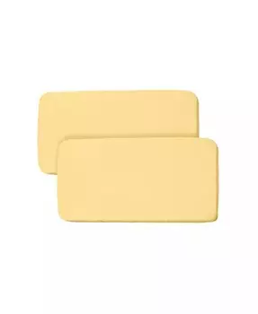 Дышащая детская универсальная простыня и водонепроницаемый чехол для матраса для люльки размером 33 x 15 дюймов (2 шт.) Breathablebaby, желтый