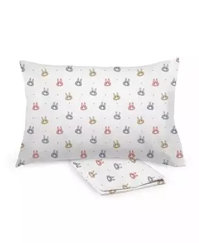 Дышащая наволочка из перкаля из детского хлопка, для подушек для малышей размером 13 x 18 дюймов (2 шт.) BreathableBaby, мультиколор