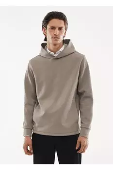 Дышащая толстовка Mango, бежевый