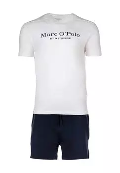 Дышащие шорты Mix & Match для мужчин со шнурком Marc O'Polo, цвет Dark Navy Stripe